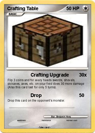 Pokemon Crafting Table