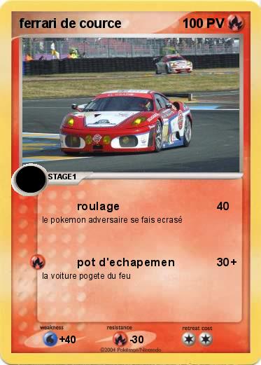 Pokemon ferrari de cource