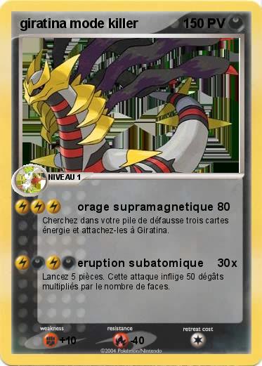 Pokemon giratina mode killer