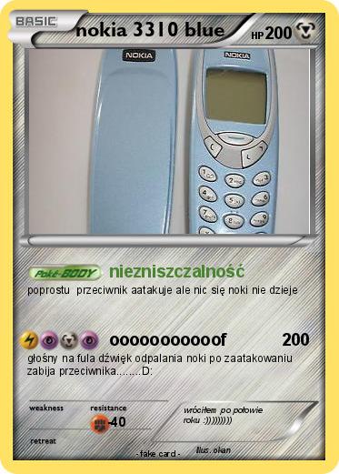 Pokemon nokia 3310 blue