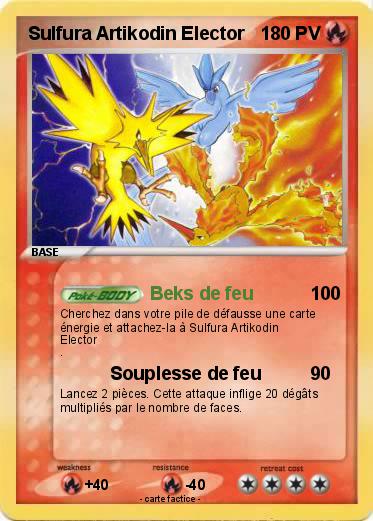 Pokemon Sulfura Artikodin Elector