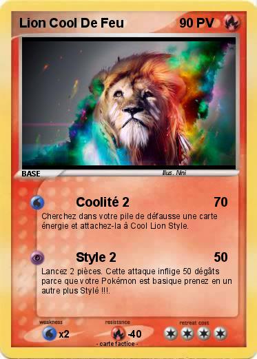 Pokemon Lion Cool De Feu