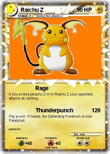 Pokemon Raichu Z