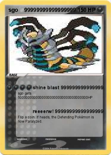Pokemon sgo    99999999999999999