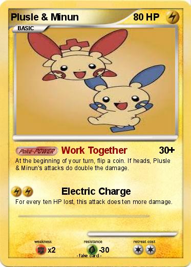 Pokemon Plusle & Minun