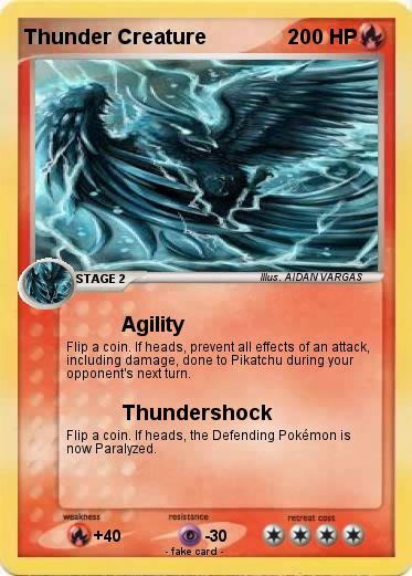Pokemon Thunder Creature