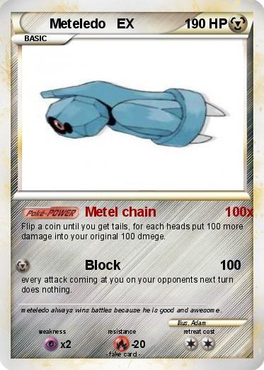 Pokemon Meteledo   EX