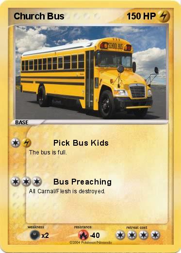 Pokemon Church Bus