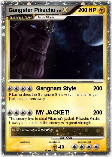 Pokemon Gangster Pikachu