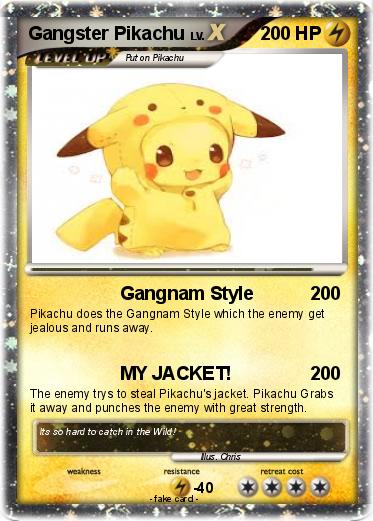 Pokemon Gangster Pikachu