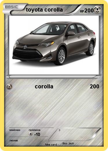 Pokemon toyota corolla