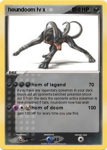 Pokemon houndoom lv x                  9