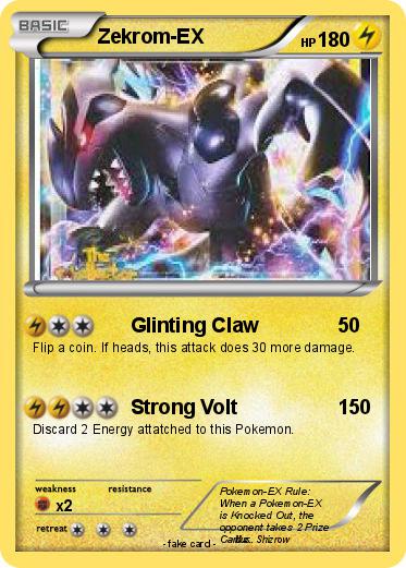 Pokemon Zekrom-EX