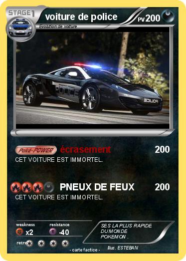 Pokemon voiture de police