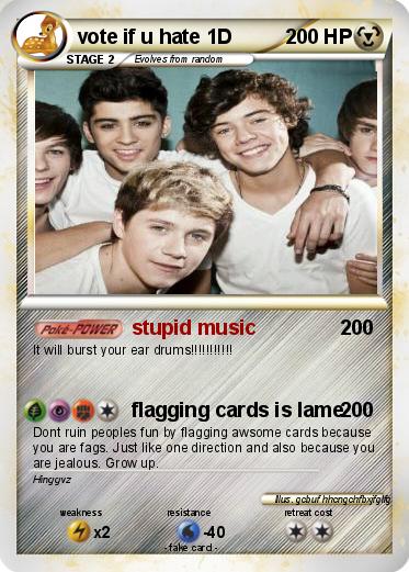 Pokemon vote if u hate 1D