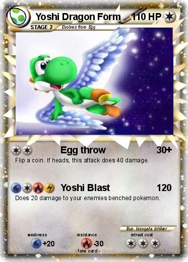 Pokemon Yoshi Dragon Form