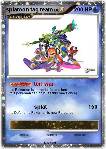 Pokemon splatoon tag team