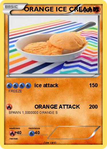 Pokemon ORANGE ICE CREAAM