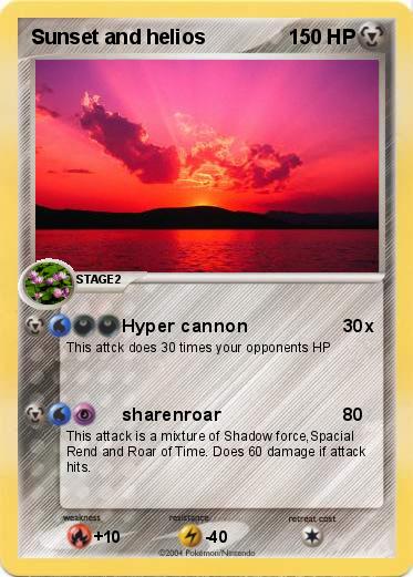 Pokemon Sunset and helios