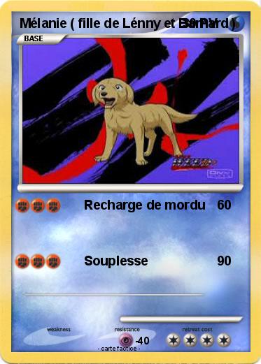 Pokemon Mélanie ( fille de Lénny et Barnard )