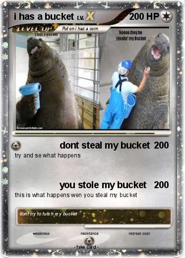 Pokemon i has a bucket