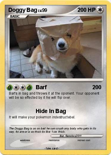 Pokemon Doggy Bag