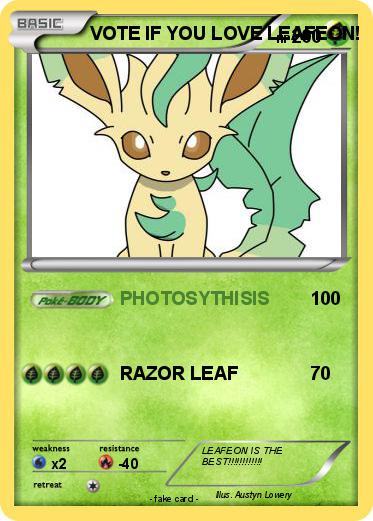 Pokemon VOTE IF YOU LOVE LEAFEON!