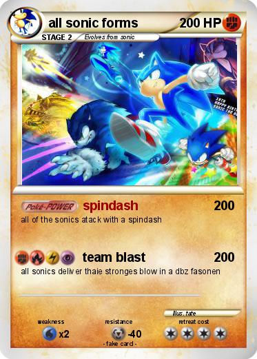 Pokemon all sonic forms