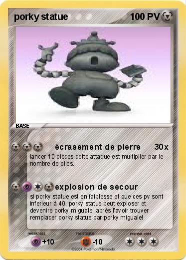 Pokemon porky statue