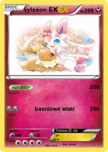 Pokemon sylzeon EX