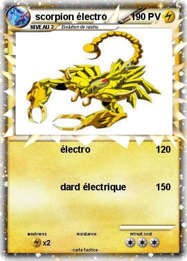 Pokemon scorpion électro