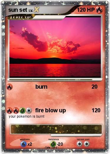 Pokemon sun set