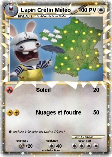 Pokemon Lapin Crétin Météo