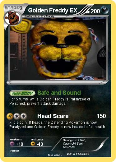 Pokemon Golden Freddy EX