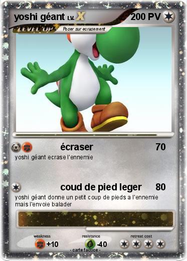 Pokemon yoshi géant