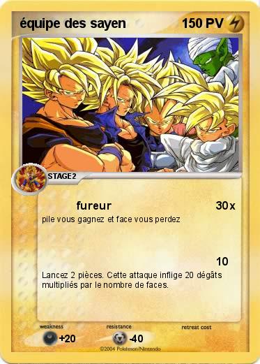 Pokemon équipe des sayen