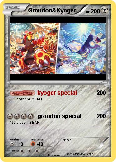 Pokemon Groudon&Kyoger
