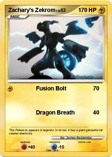 Pokemon Zachary's Zekrom