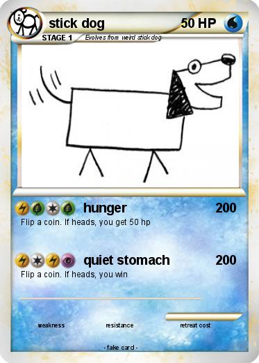 Pokemon stick dog