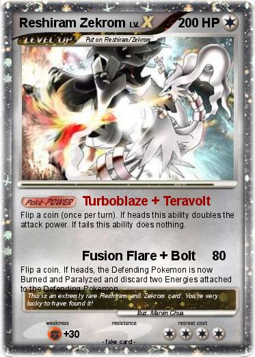 Pokemon Reshiram Zekrom