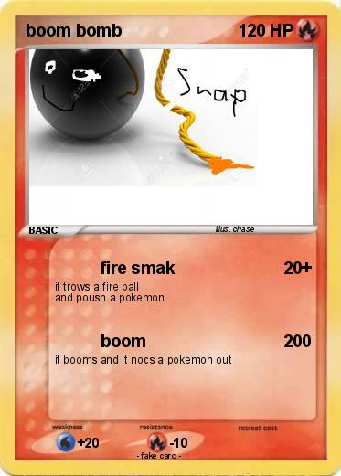 Pokemon boom bomb