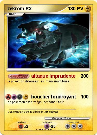 Pokemon zekrom EX