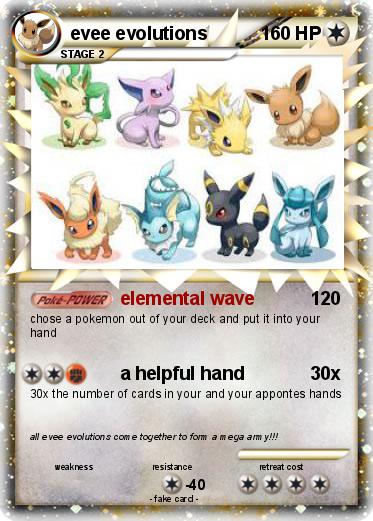 Pokemon evee evolutions