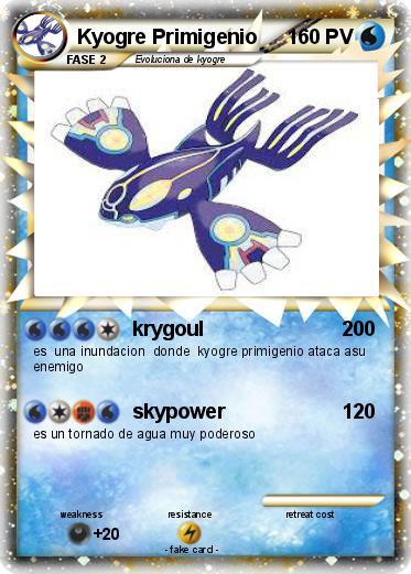 Pokemon Kyogre Primigenio