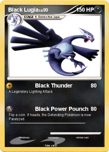 Pokemon Black Lugia