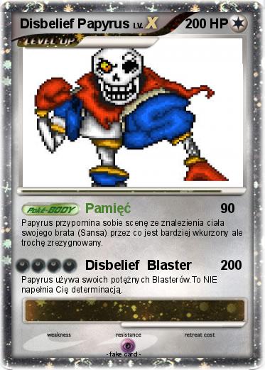 Pokemon Disbelief Papyrus