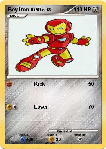 Pokemon Boy Iron man