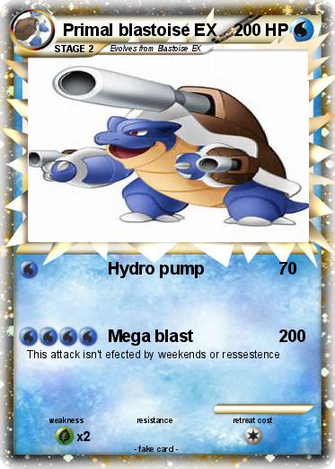 Pokemon Primal blastoise EX