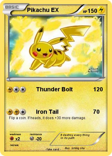 Pokemon Pikachu EX