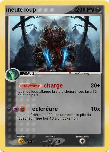 Pokemon meute loup